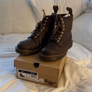 Dr. Martens Dark Brown Leather Boots
